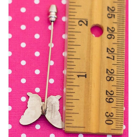 Reed and Barton's Vintage Little Butterfly Stick Pin - P24 - Picture 3 of 3